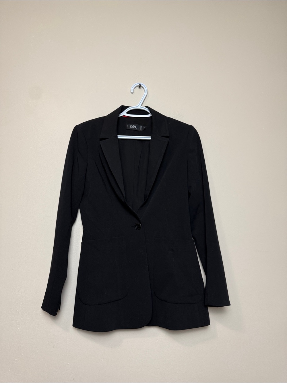 Simons Icone Black Single-Button Tailored Blazer size 4